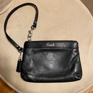 Black Coach Wristlet